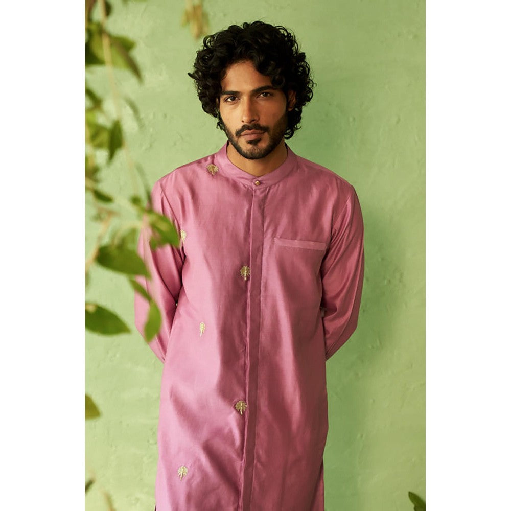 Charkhee Kinaara Front Open Kurta with Pyjama