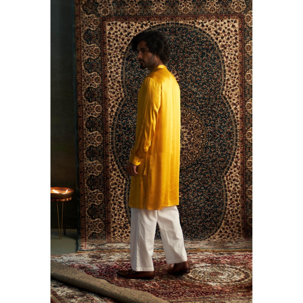Charkhee Prarambh Embroidered Kurta and Pyjama