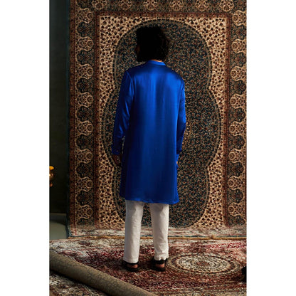 Charkhee Prarambh Blue Kurta with Pant