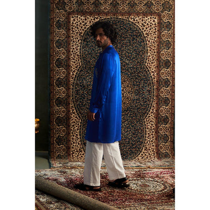 Charkhee Prarambh Blue Kurta with Pant