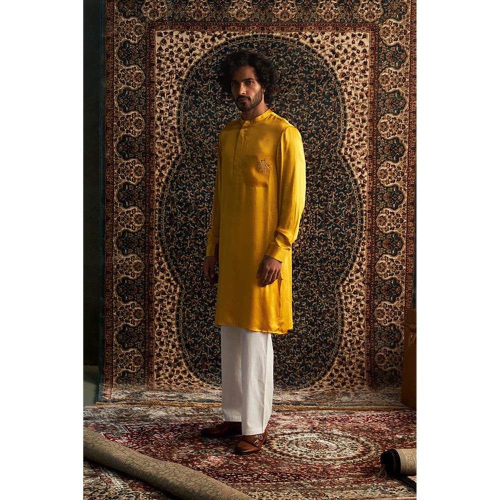 Charkhee Prarambh Marigold Kurta with Pant
