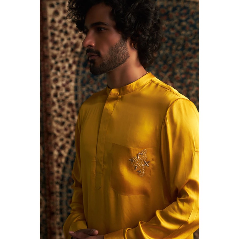Charkhee Prarambh Marigold Kurta with Pant