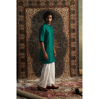 Charkhee Prarambh Short Sleeve Kurta with Pyjama