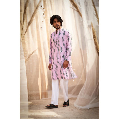 Charkhee Pink Kurta with Pant