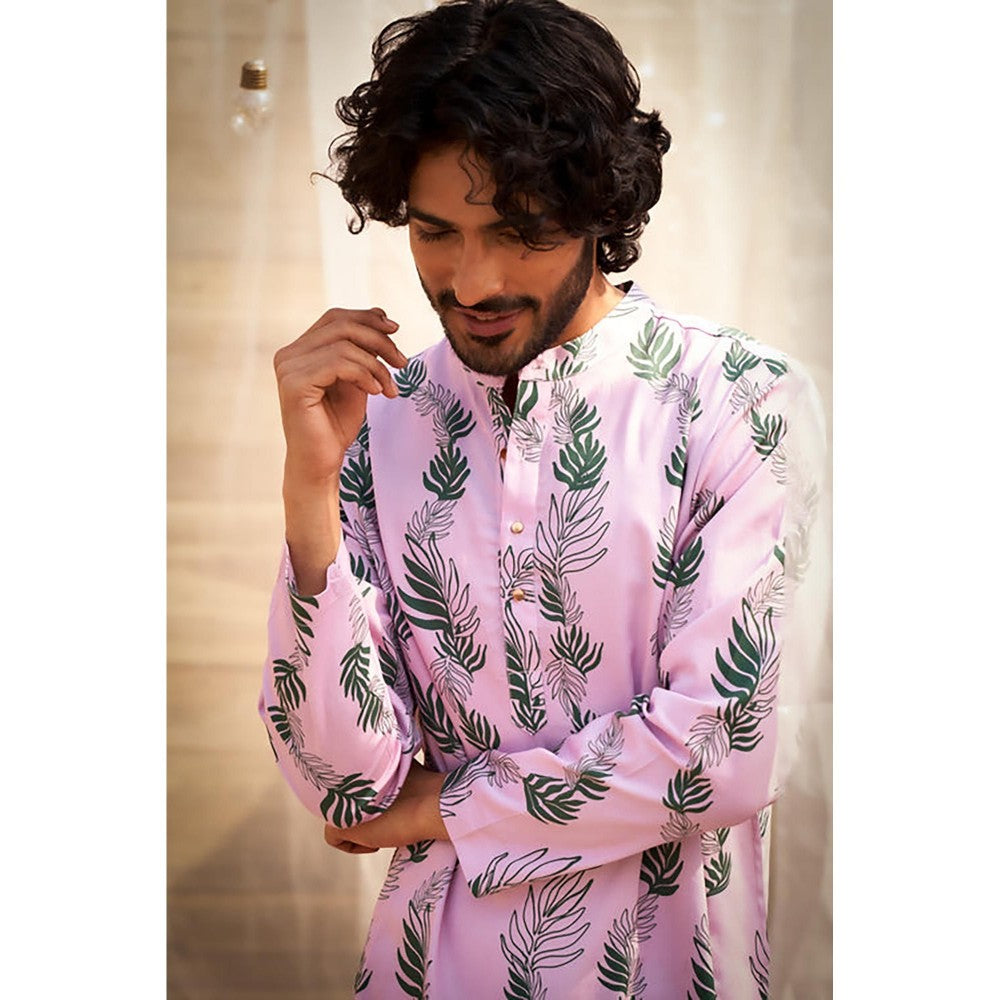 Charkhee Pink Kurta with Pant