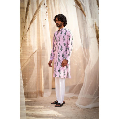 Charkhee Pink Kurta with Pant