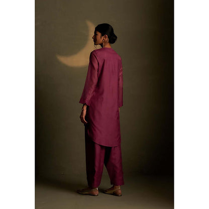 Charkhee Twilight Magenta Sitara Tunic with Pant