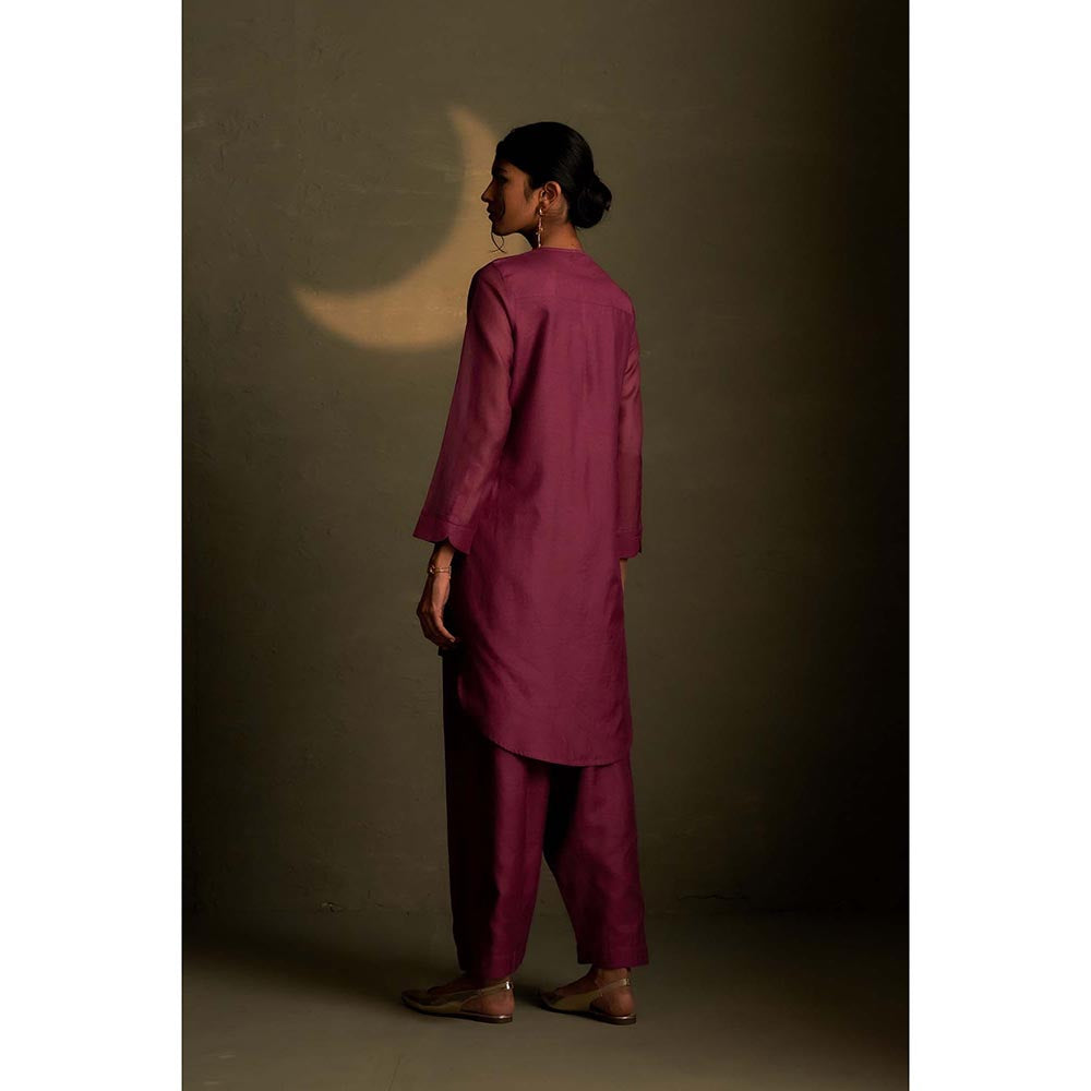 Charkhee Twilight Magenta Sitara Tunic with Pant