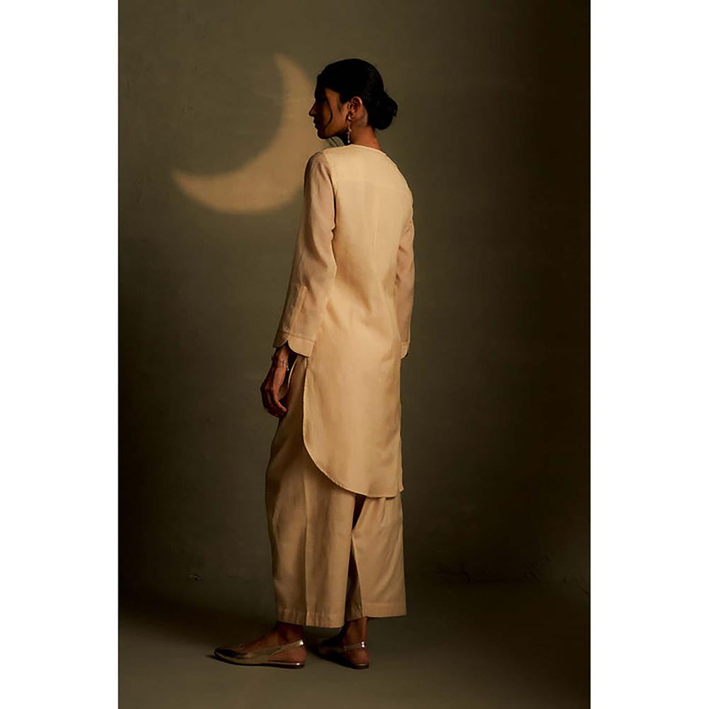 Charkhee Sitara Beige Tunic with Pant