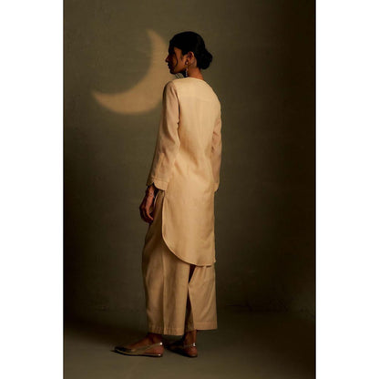 Charkhee Sitara Beige Tunic with Pant