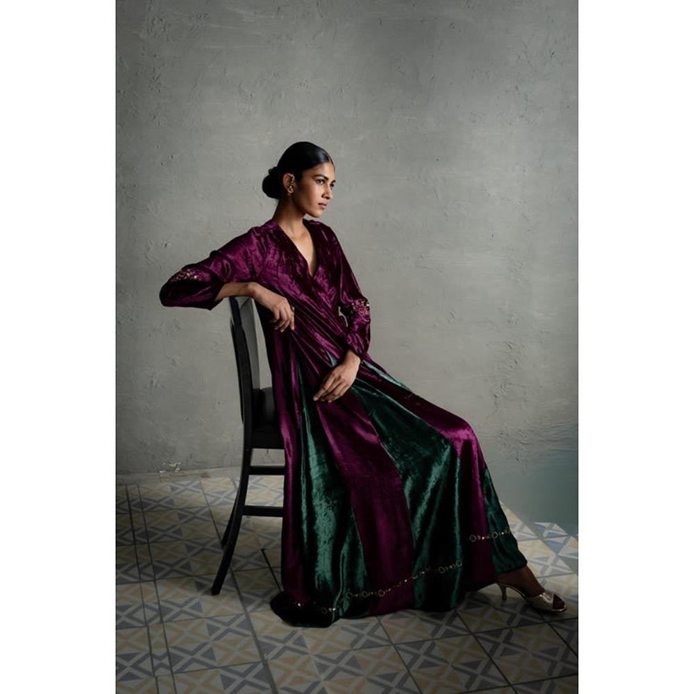 Charkhee Maaya Purple Long Dress