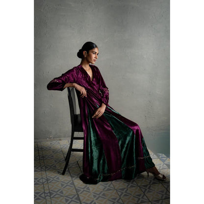 Charkhee Maaya Purple Long Dress