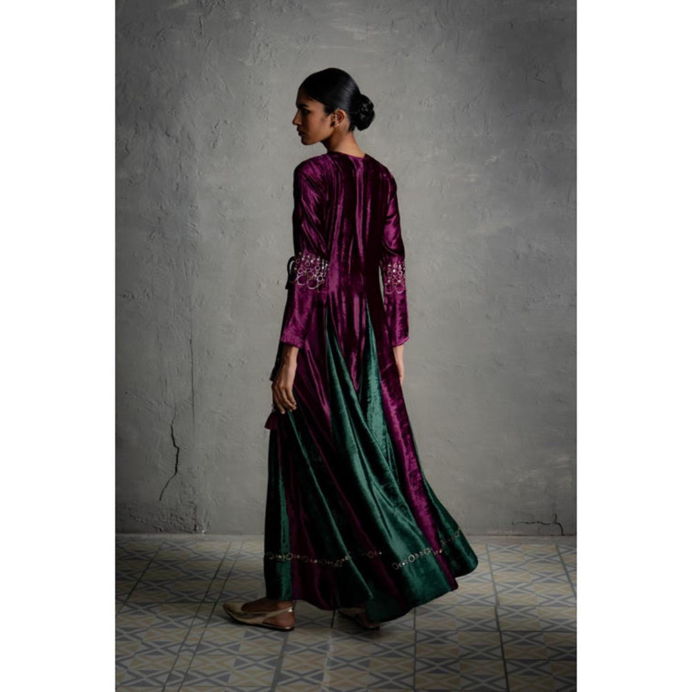 Charkhee Maaya Purple Long Dress