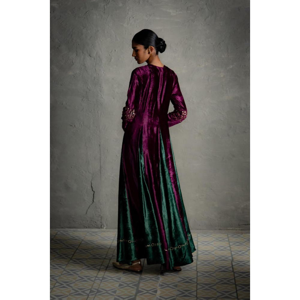 Charkhee Maaya Purple Long Dress