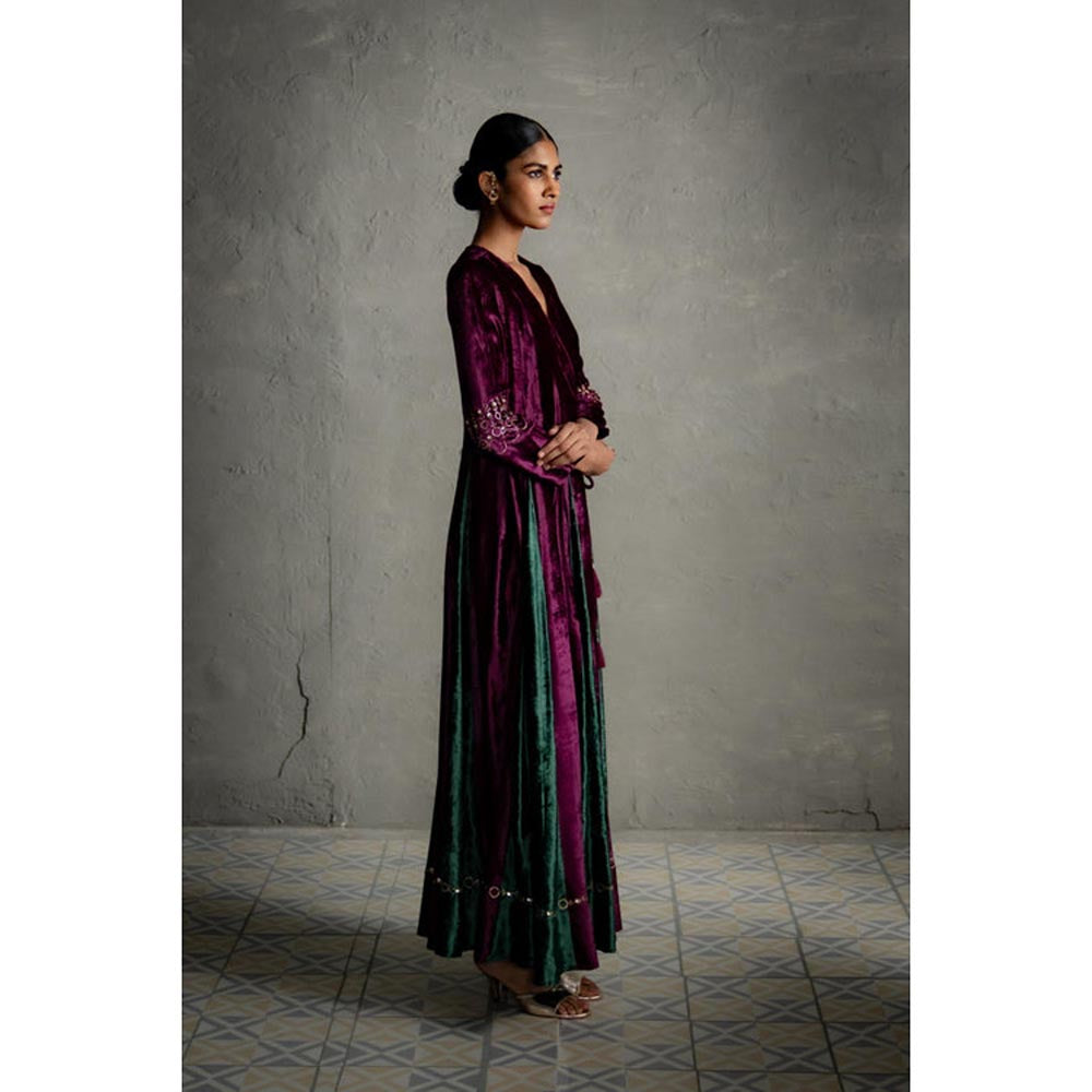 Charkhee Maaya Purple Long Dress