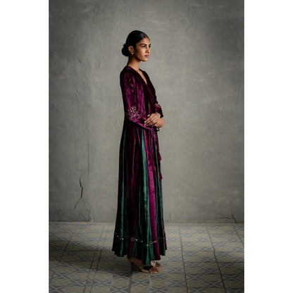 Charkhee Maaya Purple Long Dress