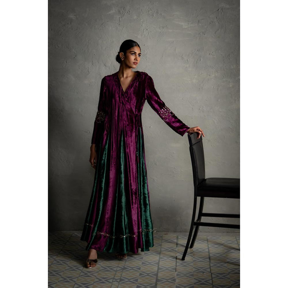 Charkhee Maaya Purple Long Dress