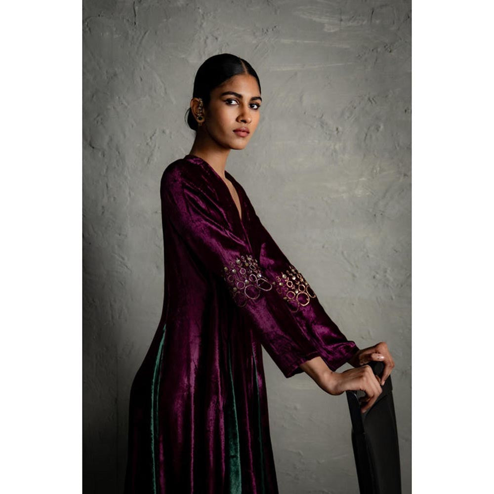 Charkhee Maaya Purple Long Dress