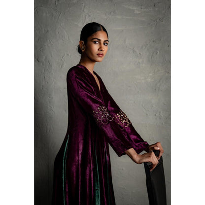 Charkhee Maaya Purple Long Dress