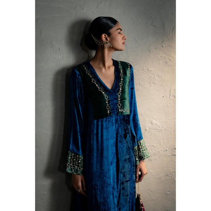 Charkhee Maaya Blue Dress