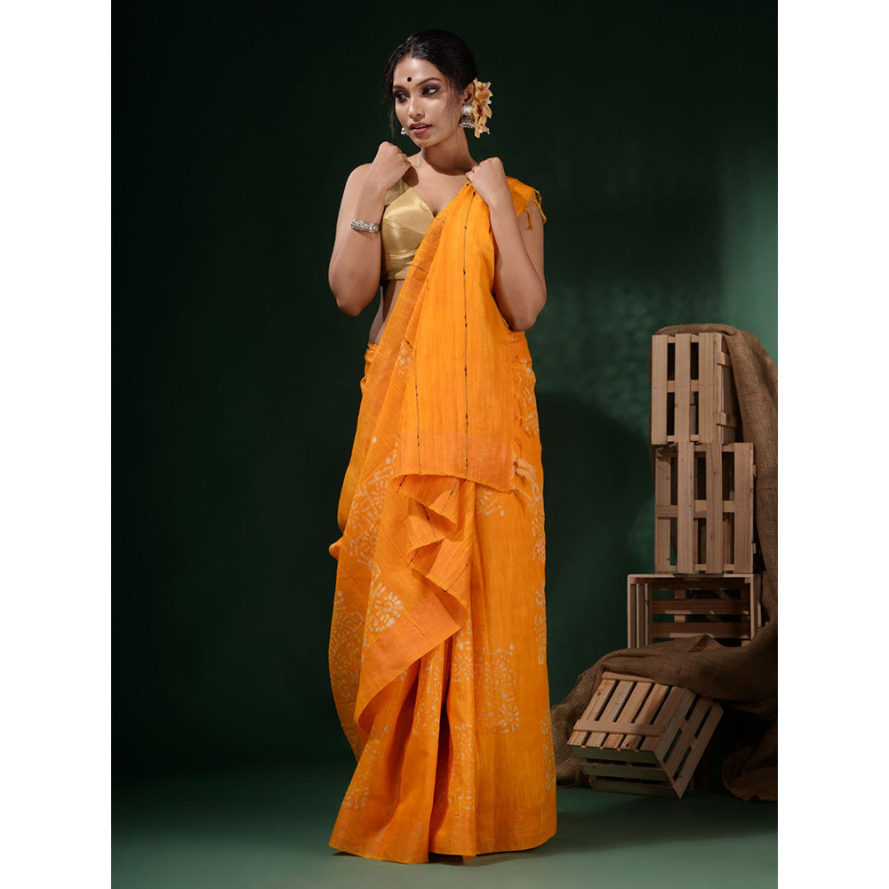 bright yellow silk blouse