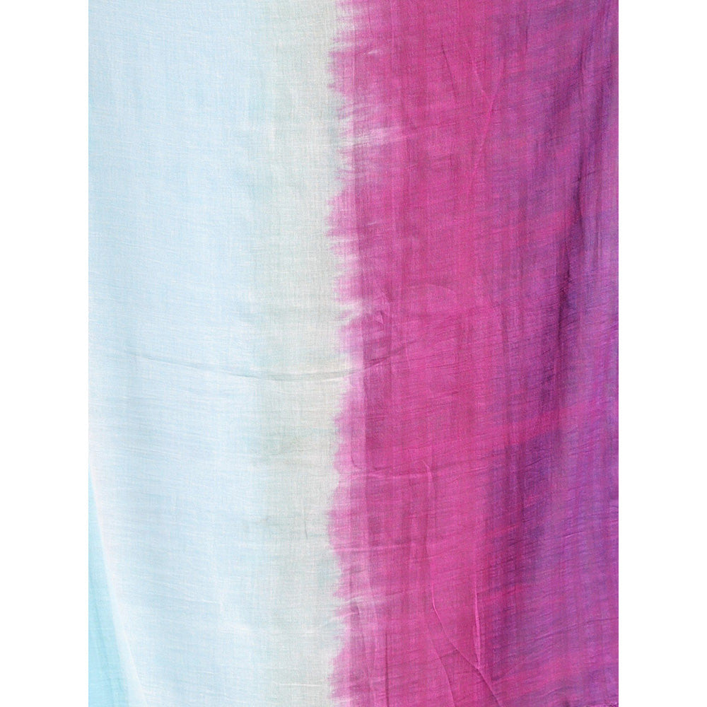 CHARUKRITI Multi-Color Pure Cotton Tie & Dye Saree