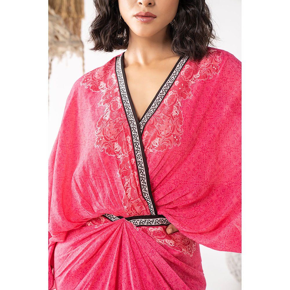 Chhavvi Aggarwal Pink Printed Kaftan