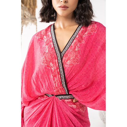 Chhavvi Aggarwal Pink Printed Kaftan