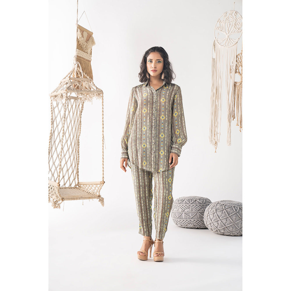 Chhavvi Aggarwal Grey Colored Co-Ord (Set of 2)