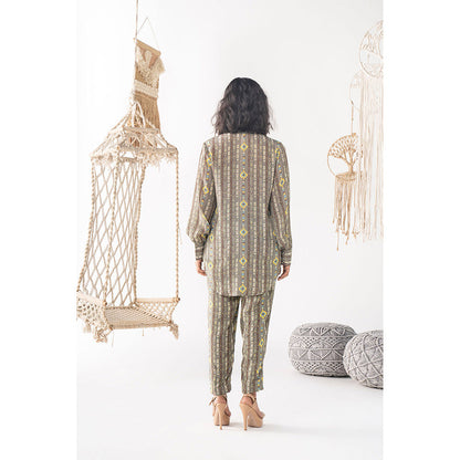 Chhavvi Aggarwal Grey Colored Co-Ord (Set of 2)