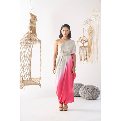 Chhavvi Aggarwal Ombre One Shoulder Top (Set of 3)