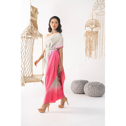 Chhavvi Aggarwal Ombre One Shoulder Top (Set of 3)