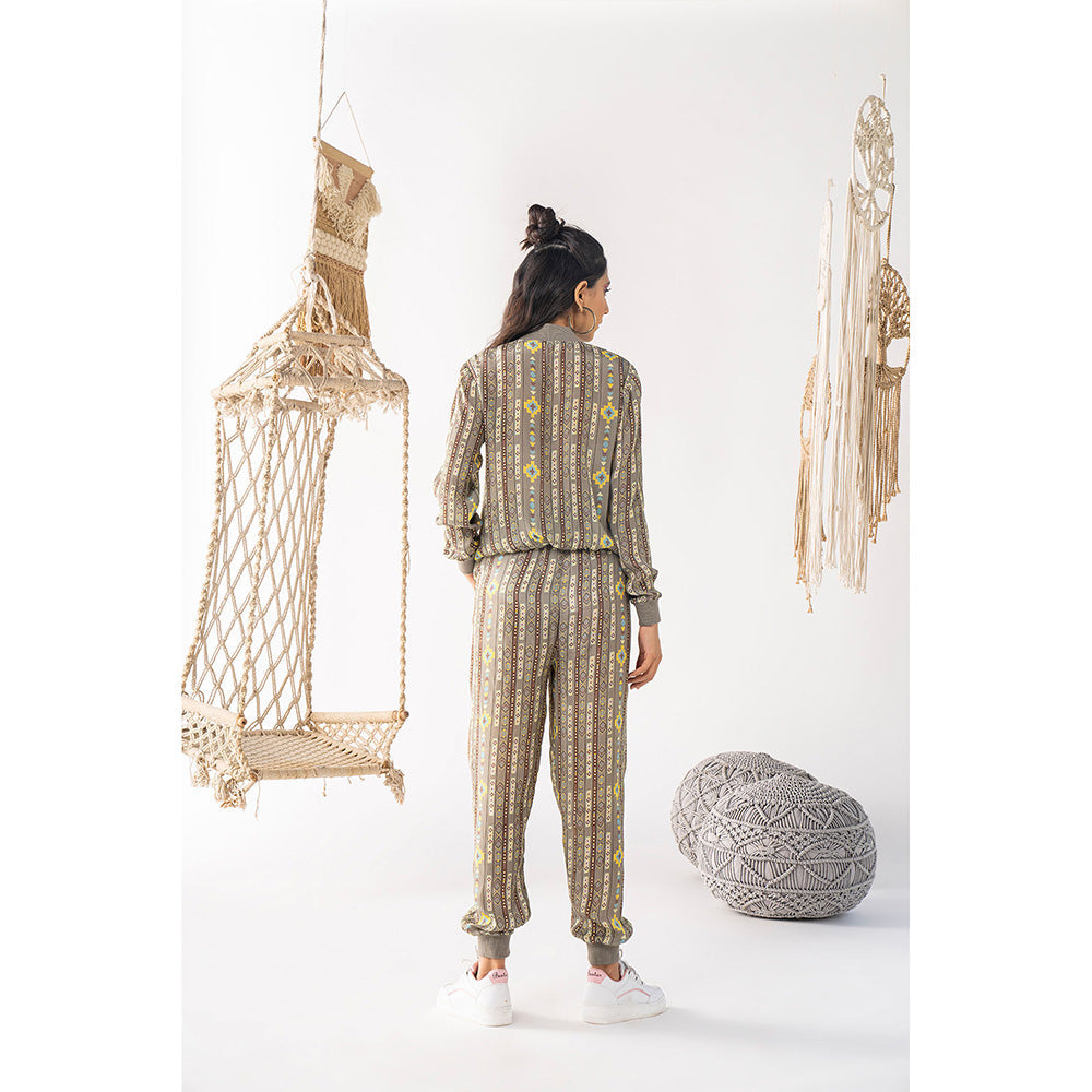 Chhavvi Aggarwal Grey Printed Jacket