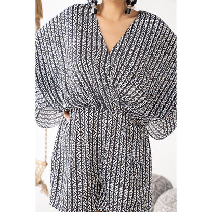 Chhavvi Aggarwal Women Printed Black Playsuit