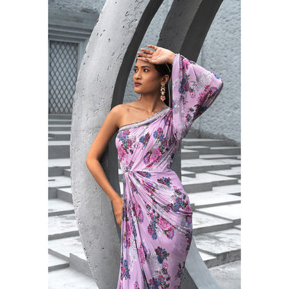 Chhavvi Aggarwal Women Floral Lavender Maxi Dress