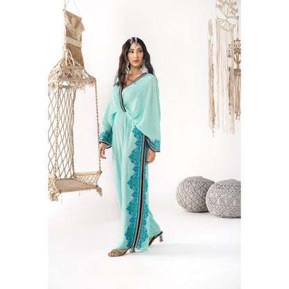 Chhavvi Aggarwal Women Printed Blue Jumpsuit