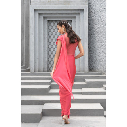 Chhavvi Aggarwal Women Embroidered Red Gown