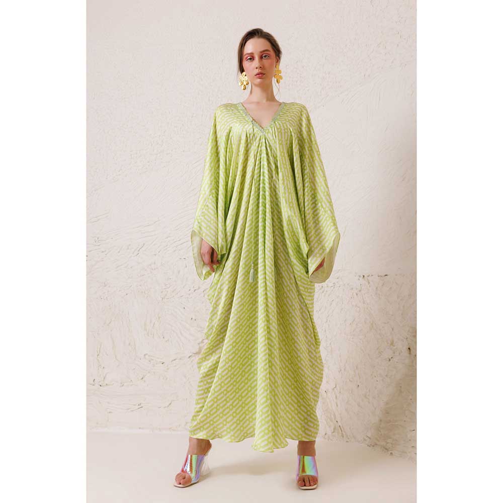 CHHAYA MEHROTRA Green Kaftan