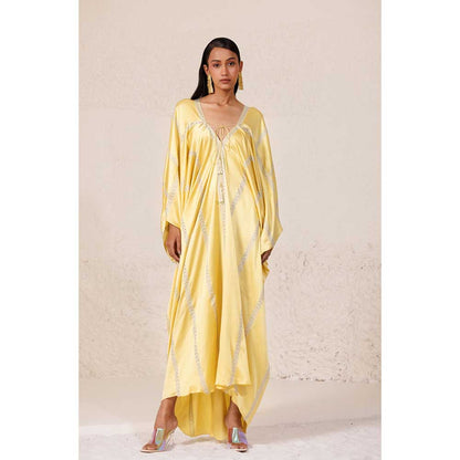 CHHAYA MEHROTRA Yellow Glaze Kaftan