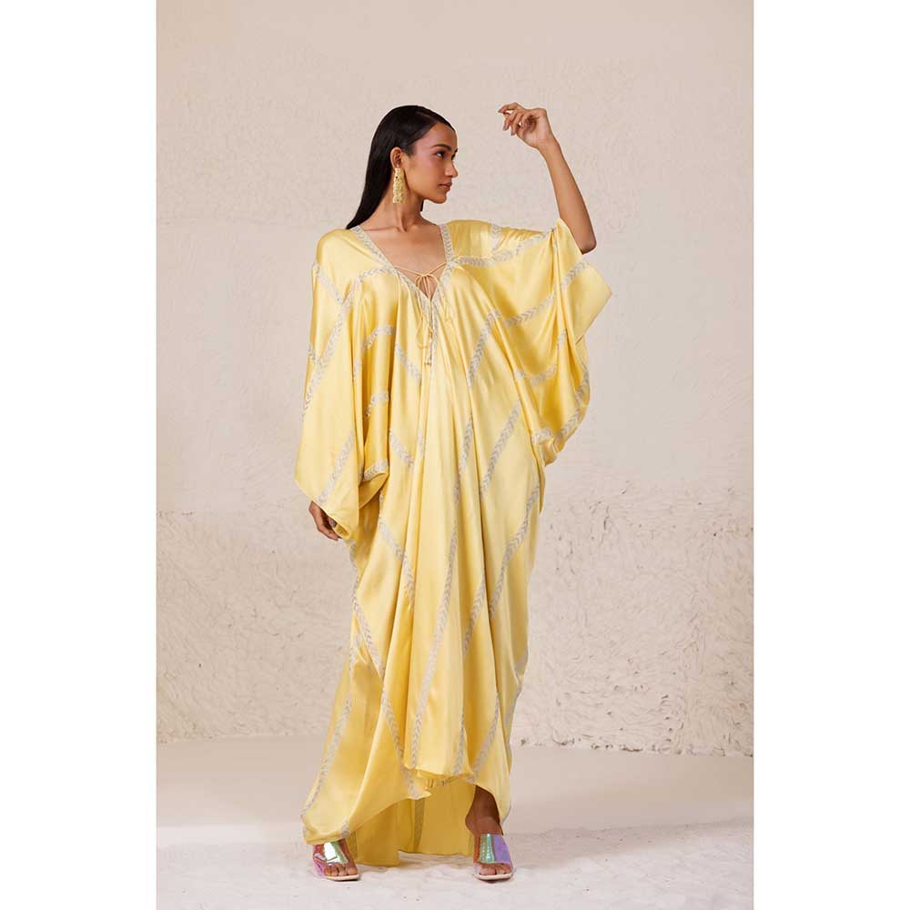 CHHAYA MEHROTRA Yellow Glaze Kaftan