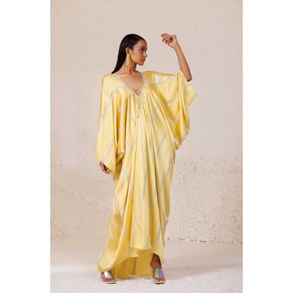 CHHAYA MEHROTRA Yellow Glaze Kaftan