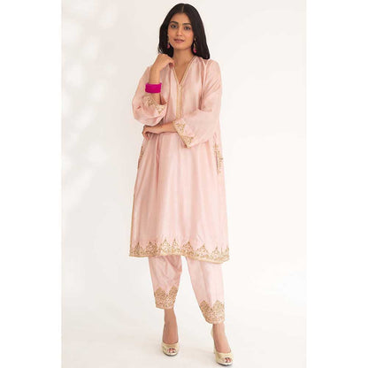 CHHAYA MEHROTRA Nude Satya Kurta with Pant (Set of 2)