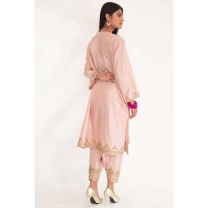 CHHAYA MEHROTRA Nude Satya Kurta with Pant (Set of 2)