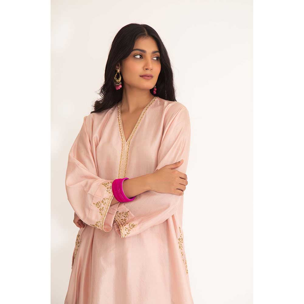 CHHAYA MEHROTRA Nude Satya Kurta with Pant (Set of 2)