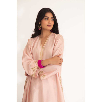 CHHAYA MEHROTRA Nude Satya Kurta with Pant (Set of 2)