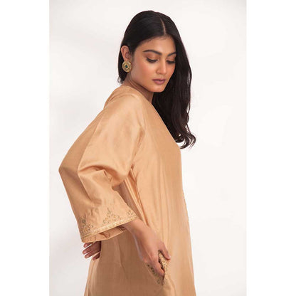 CHHAYA MEHROTRA Beige Satya Kurta with Pant (Set of 2)