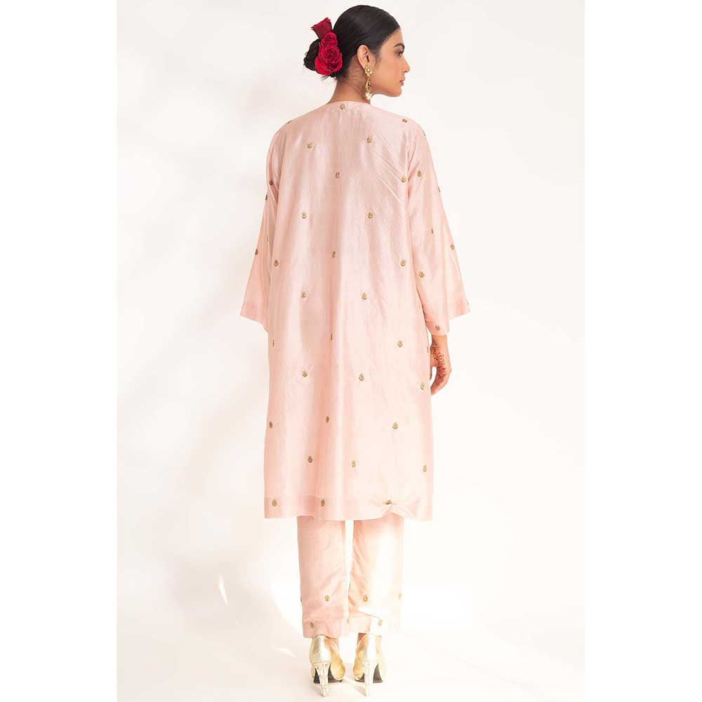 CHHAYA MEHROTRA Pink Ojal Kurta with Pant (Set of 2)