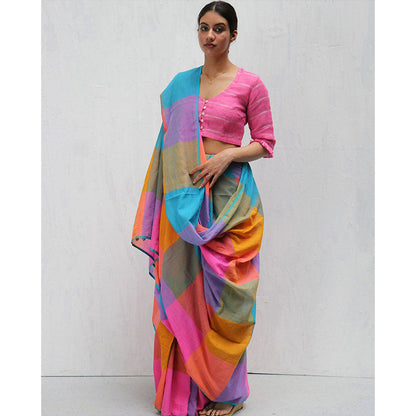 Chidiyaa Uvakai Madras Saree with Unstitched Blouse