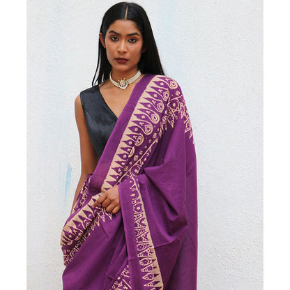 Chidiyaa Eloise Cotton Saree Fmtm with Unstitched Blouse