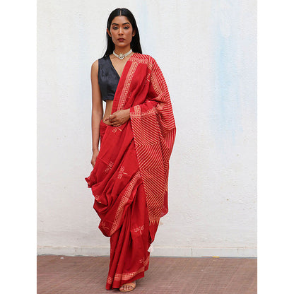 Chidiyaa Paradise Cotton Saree Fmtm with Unstitched Blouse
